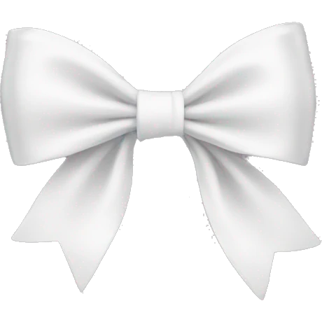 White bow emoji