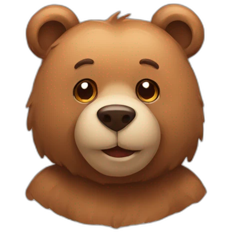 Loved bear emoji
