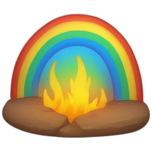 Rainbow Hearth emoji