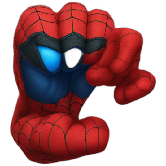 spider-man hand showing biceps emoji