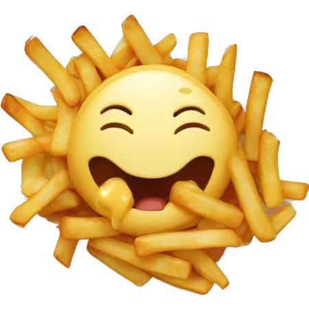 Piutine qui mange poutine emoji