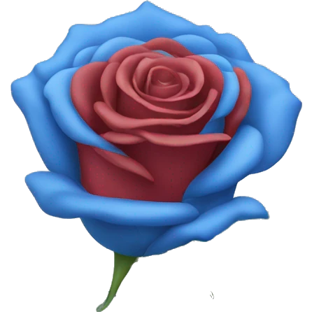 Rose in Blue  emoji