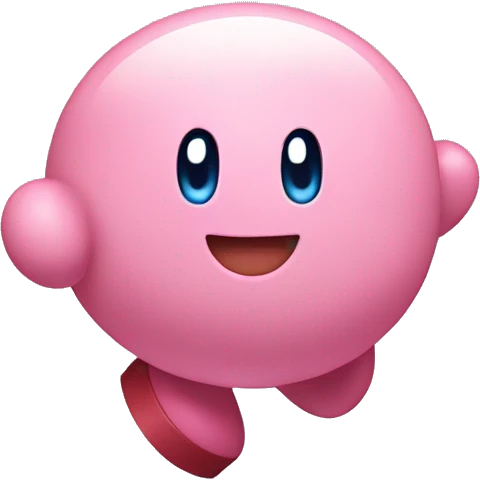 running KIRBY  emoji