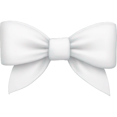 White bow emoji