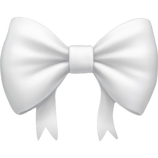 white bow  emoji