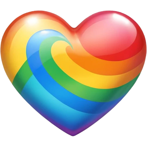 Rainbow heart emoji