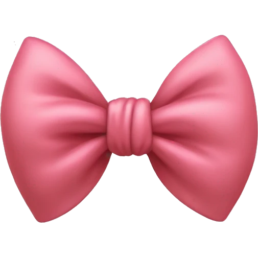 Bow with a face ￼ emoji
