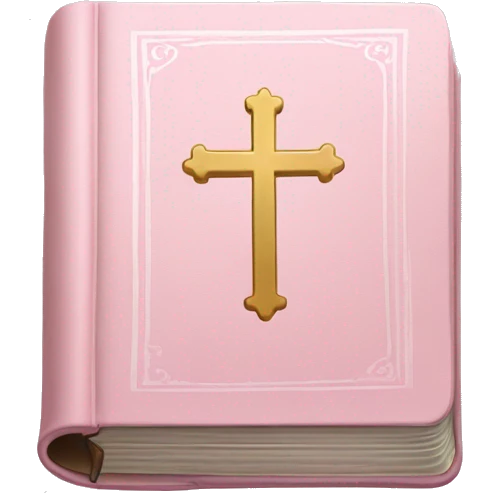 Light pink Holy Bible emoji