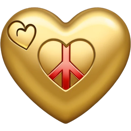 peace heart emoji