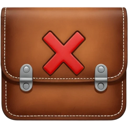 no money sign, empty wallet with a red X, no text emoji