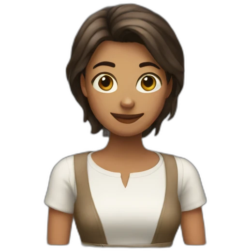 Woman with the heavies emoji