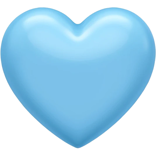 Soft blue love emoji emoji