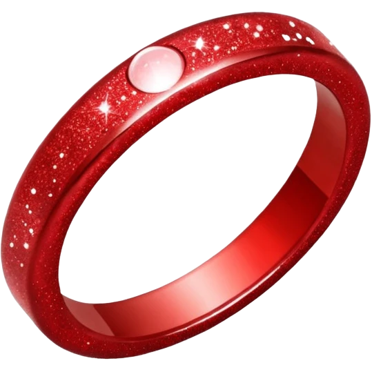 red glitter ring emoji