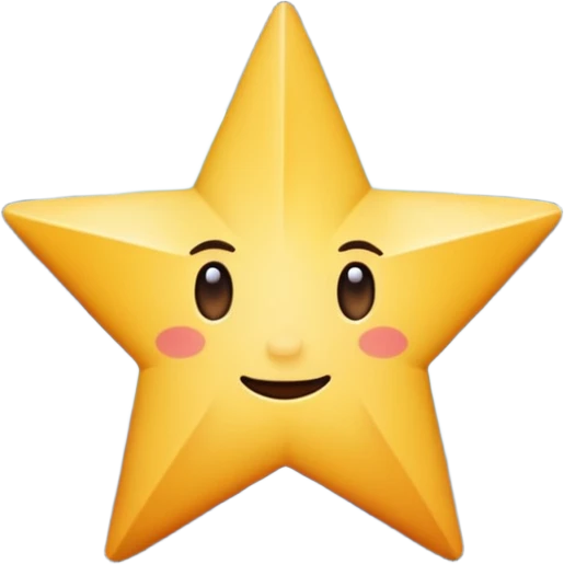realistic star on space view emoji
