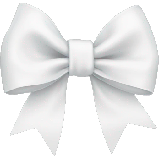 White bow  emoji