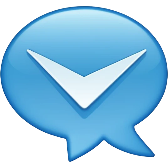 Голубая галочка телеграмм emoji