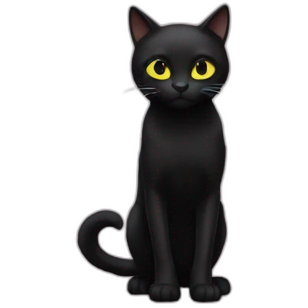 Chat noir emoji