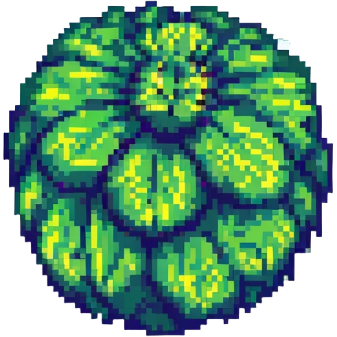 humorous cartoonish depiction of a large hairy object, playful and abstract, pixel art style, no explicit nudity emoji