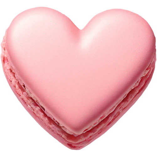 Light Pink heart macarons emoji
