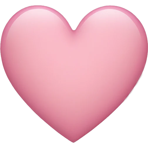 Light pink heart emoji