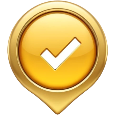 Gold checkmark emoji