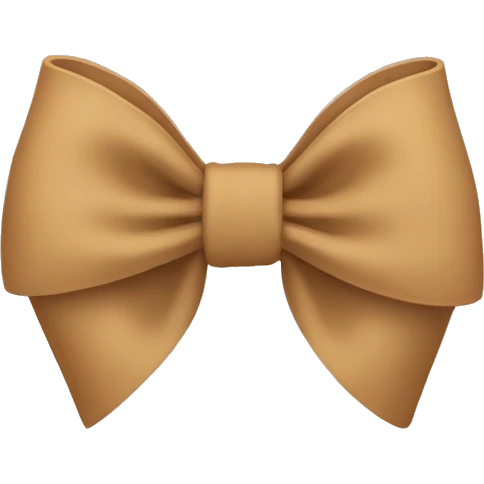 Tan bow  emoji