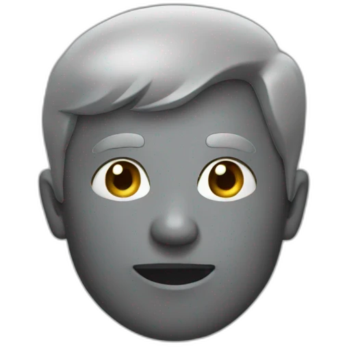 chat gris foncé  emoji