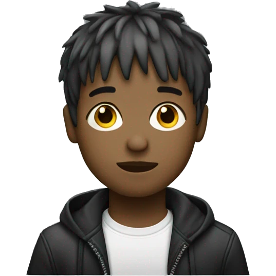 boy with a fringe and short hair music producer emoji