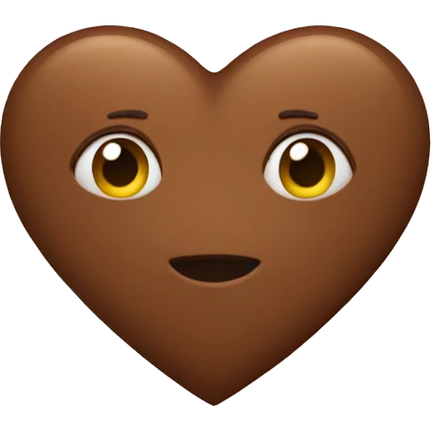 Brown heart emoji