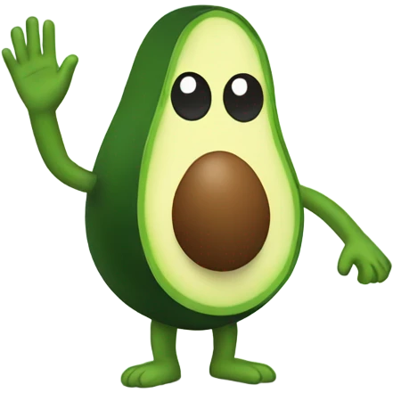 avocado high five emoji