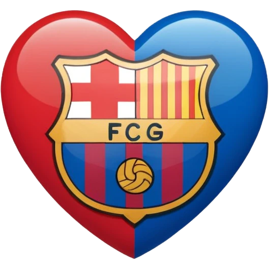 Barcelona Logo in heart ❤️ emoji