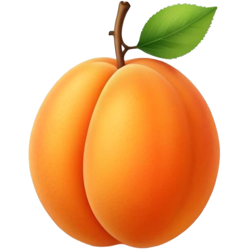 a tiny apricot emoji