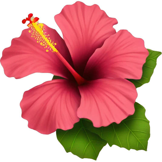 Hibiscus flower emoji