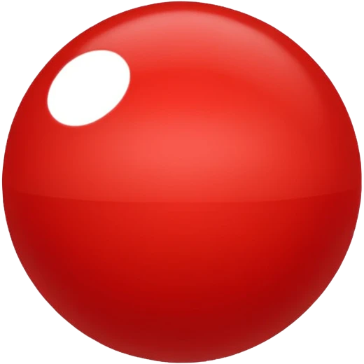 bolinha sólida vermelha para marcar início de frase emoji