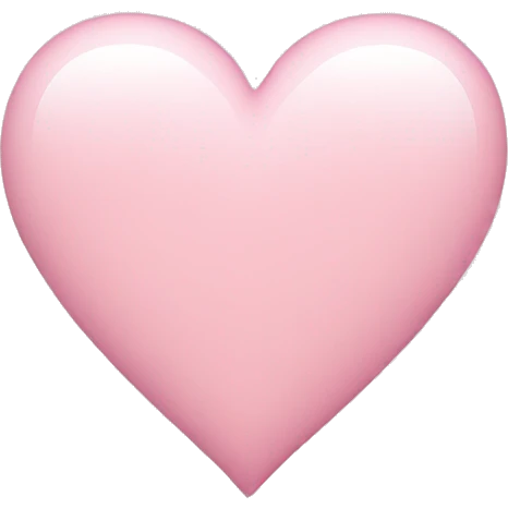 light pink heart emoji