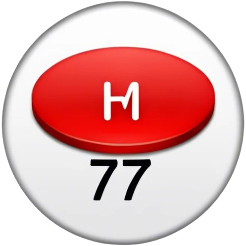 WRITE HM7 inside a red and black circle emoji