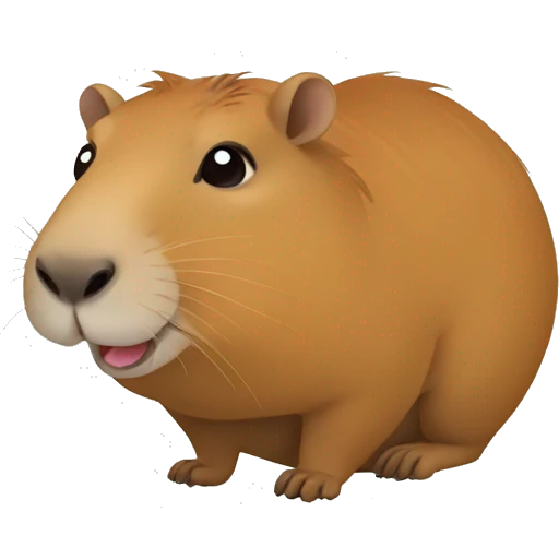 happy capybara emoji