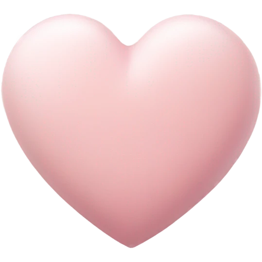 Light pink heart emoji