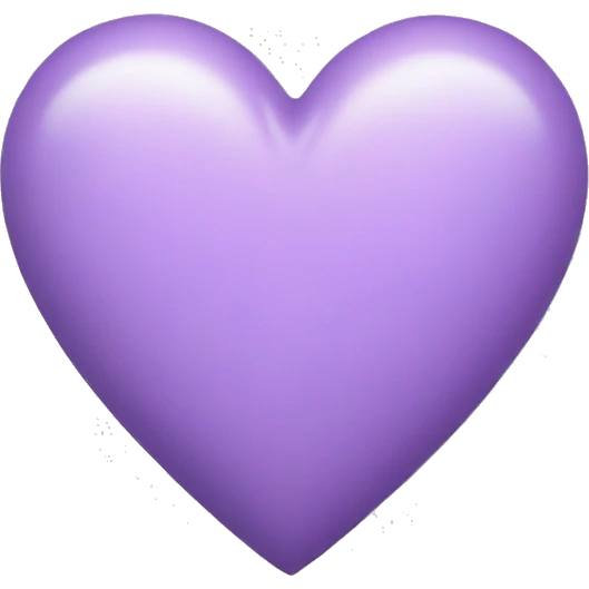 Light purple heart  emoji