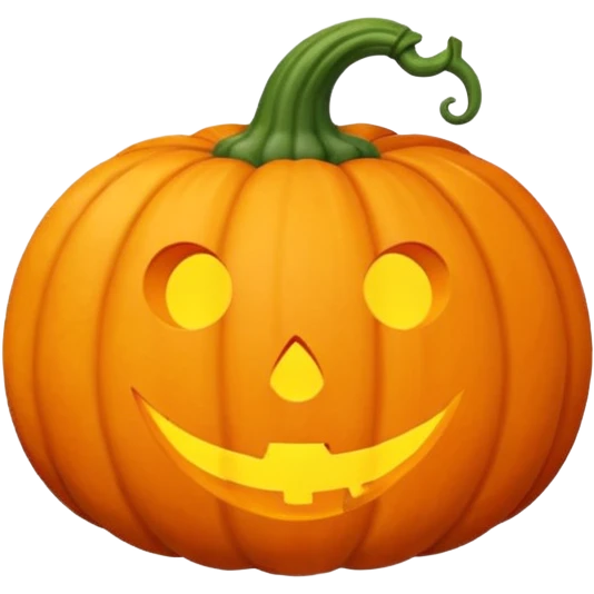Orange pumpkin with thank you on it emoji