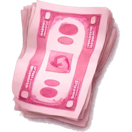 pink money emoji