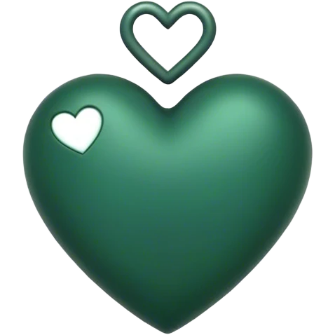 dark green heart emoji