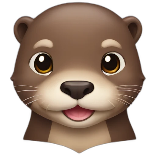otter that makes a heart emoji