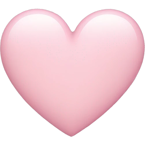 light pink heart  emoji
