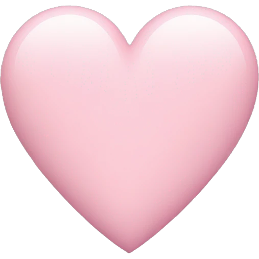 Pastel pink Heart emoji