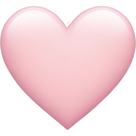 Light pink heart emoji