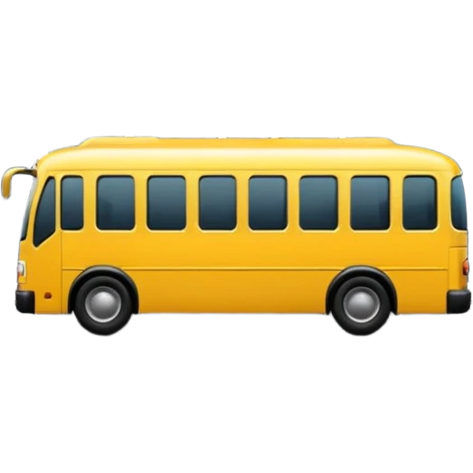 bus on the road in the city emoji