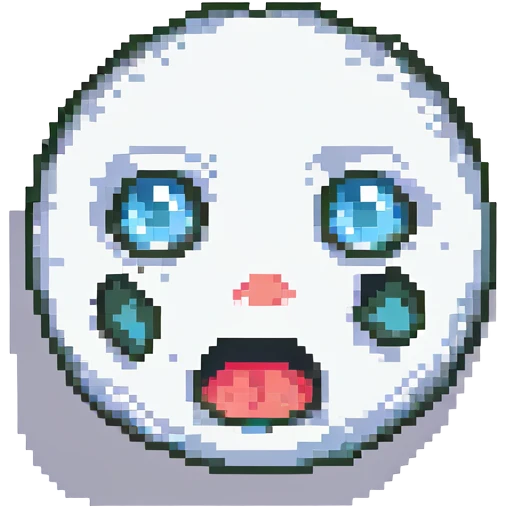 shocked face, simple, expressive emoji