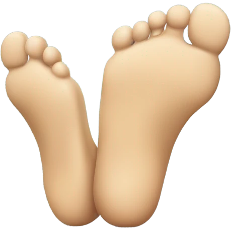 Giggling feet up  emoji