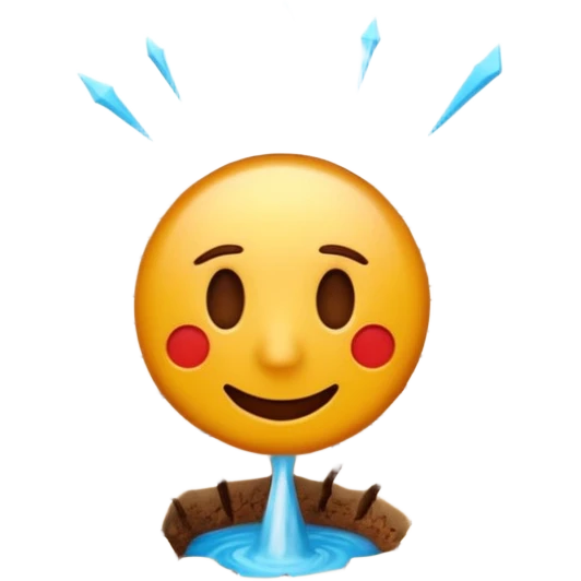 3D render of Drought Crack, miniature weather phenomenon, volumetric particle effects, parched brown earth ground texture, emoji style, isolated on white background --v 6.0. emoji